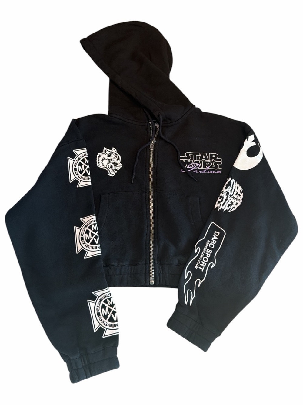 Limited Darc Sport x Star Wars Padmé Cropped Zip Hoodie S NWT